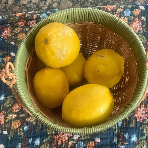 Elegant Green and Tan Wicker Basket - Picture 2 of 3